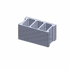 Mold 20×40, Thickness Of 20 Mm, 3 Holes, Closed