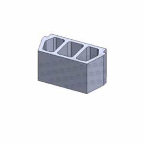 Block Mold 20×40, Thickness Of 25 Mm, 3 Holes Hordy