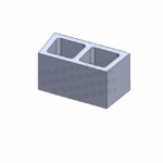 Hordy Mold 20 X 40, Thickness Of 30 Mm, Two Holes