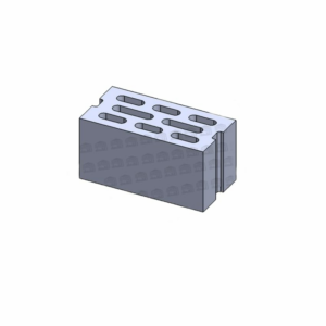 Mold 20×40, Thickness Of 25 Mm, 8 Slots Sealed, Closed