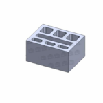 Block Mold 30×40 Thickness 30mm Insulation 7 Holes 330×50 Without Sides