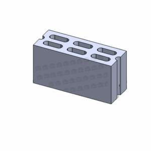 Hardox Mold 15 X 40, Thickness 30 Mm, 6 Holes, Closed