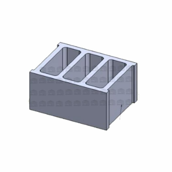 Block Mold 30×40 Thickness 25 Mm 3 Holes Closed