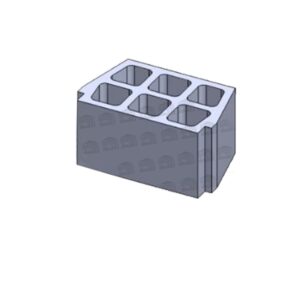 Black Hordy Mold 25 X 40 Thickness 22.5 6 Holes Open