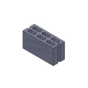 Mold 15 X 40, Thickness 25 Mm, 6 Holes, Closed
