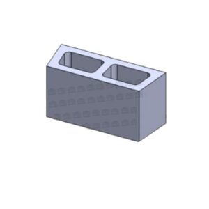 Block Mold 15 X 40, Thickness 30 Mm, Two Open Holes