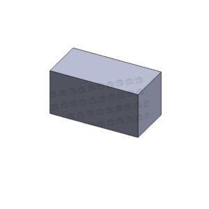 20×40 Solid Block Mold Without Sides