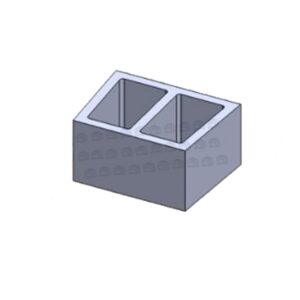 Hordy Mold 25 X 40, Thickness Of 30 Mm, Two Holes