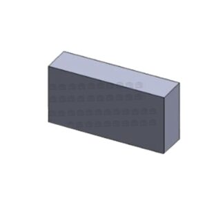 Solid 10×40 Block Mold Without Sides