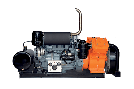 كمبروسر هواء تفريغ الأسمنت ديزل